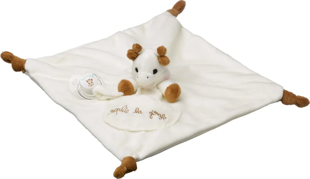 Sophie de Giraf Speenknuffel Meerkleurig 30x30cm