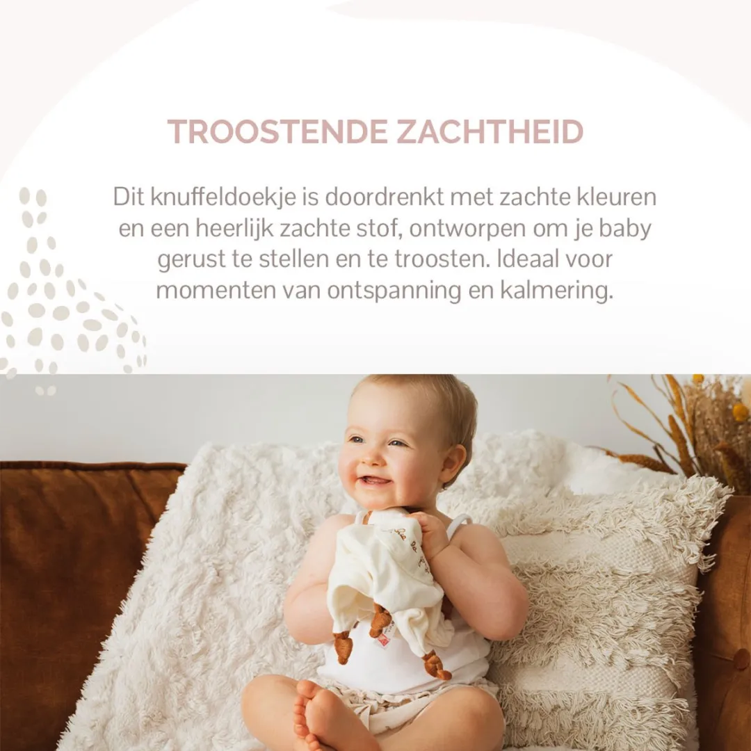 Sophie de Giraf Speenknuffel Meerkleurig 30x30cm