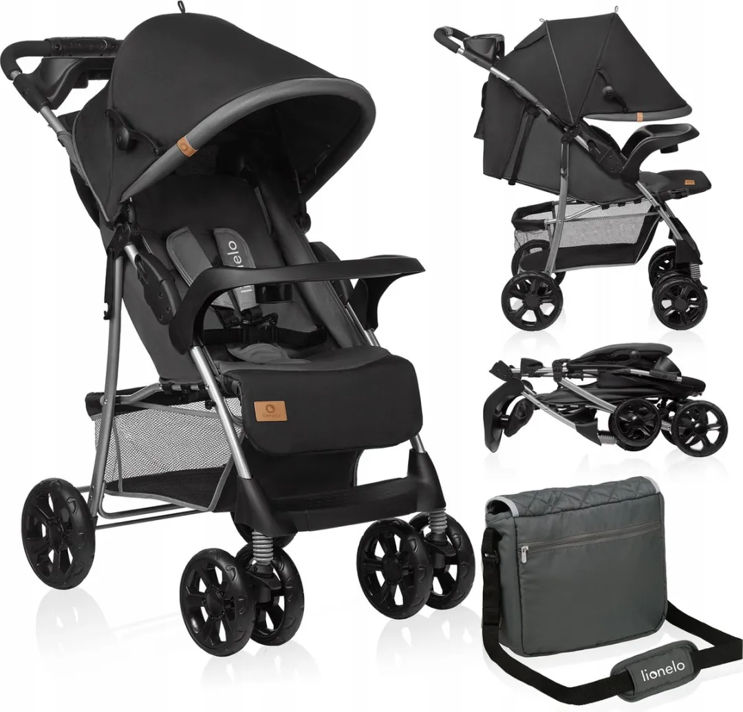 Lionelo Emma Plus Kinderwagen - Grijs/Rozig - Tot 15 kg