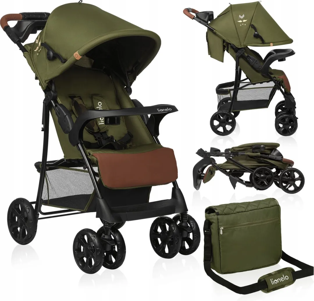 Lionelo Emma Plus Kinderwagen - Grijs/Rozig - Tot 15 kg