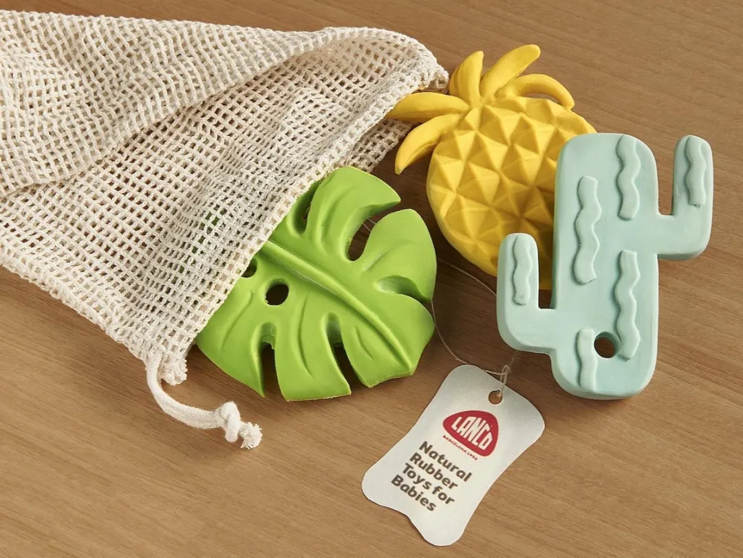 Lanco sensory rubberen bijtspeeltje - Semilla - 3 stuks