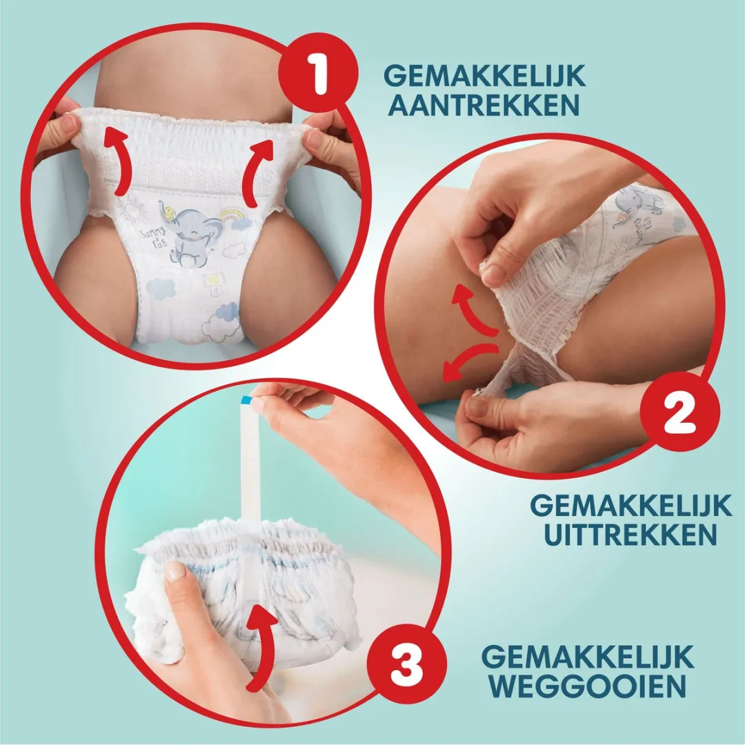 Pampers Premium Protection Pants Maat 4, 168 Luierbroekjes, 9kg-15kg
