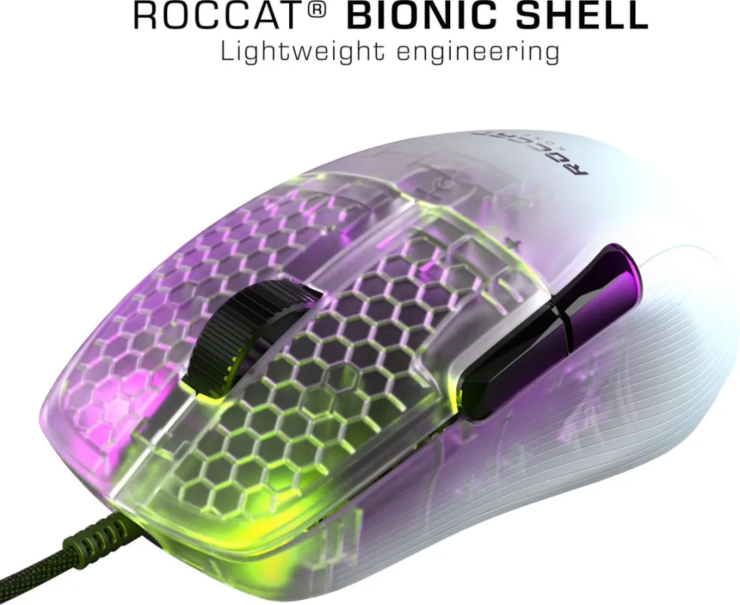 ROCCAT KONE Pro Gaming Muis - Bedraad - Wit