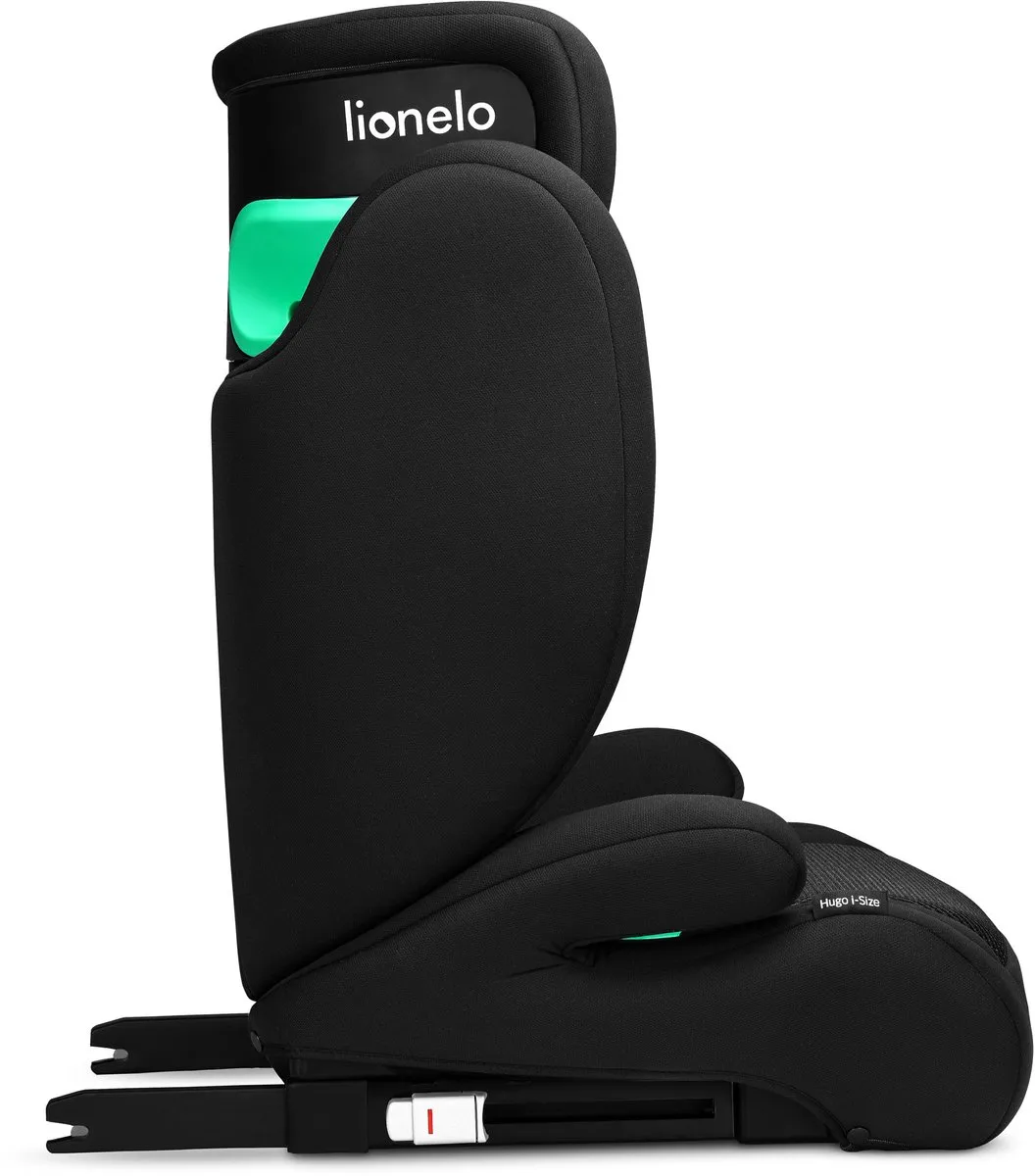 Lionelo Hugo i-Size Autostoel 100-150cm - ISOFIX & Gordel - Zwart