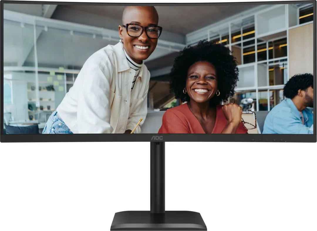 AOC CU34E4CV Monitor 34" UltraWide QHD - Zwart