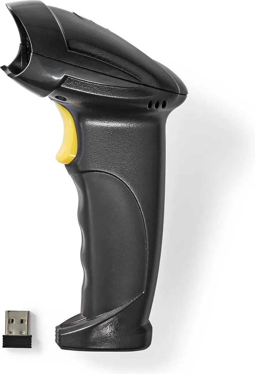 Nedis BSCNW1D100BK Barcodescanner - Draadloos - Zwart