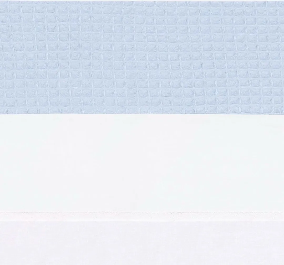 BINK Bedding Wieglaken Wafel 75x100cm - Lichtblauw
