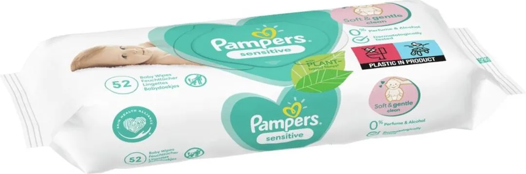 Pampers Sensitive Billendoekjes 312 Stuks (6x52)