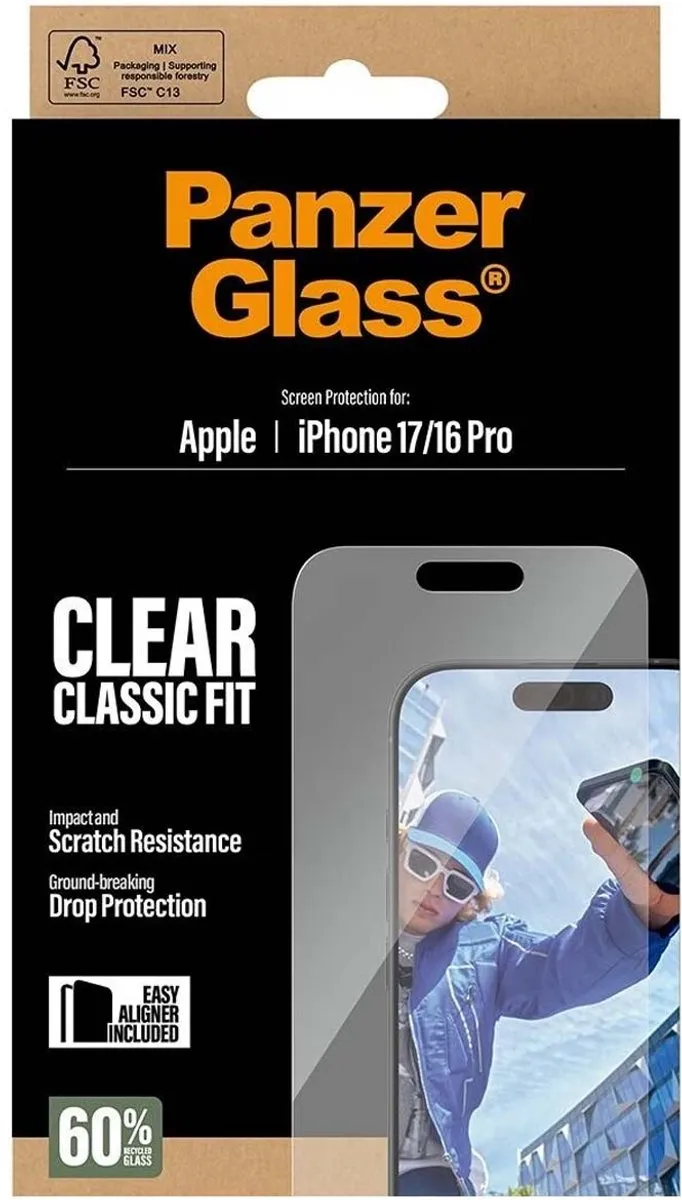 PanzerGlass Classic Fit iPhone 17 Screenprotector - PG97490