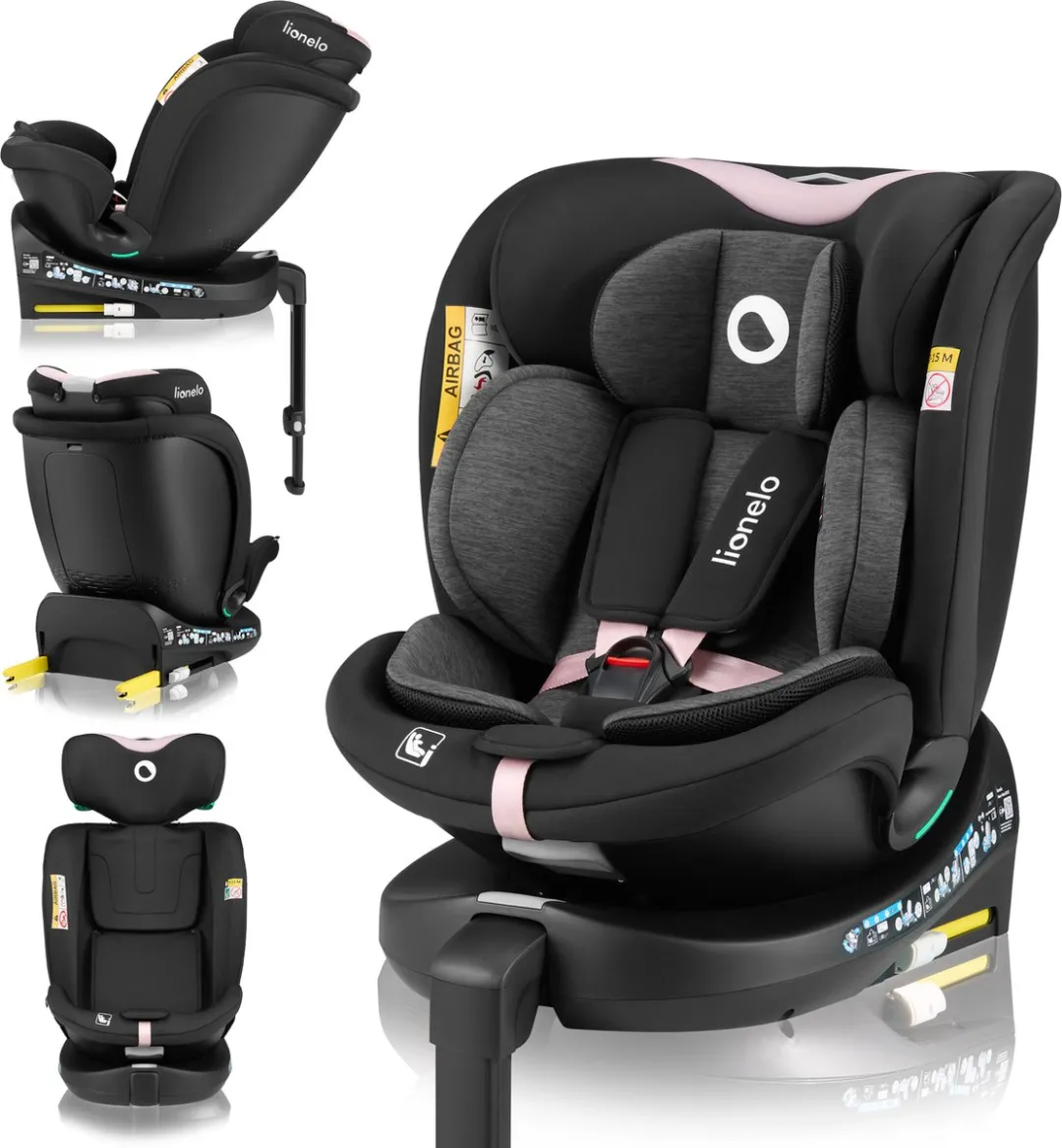 Lionelo Navy i-Size Autostoel 40–150cm - 360° Draaibaar - R129