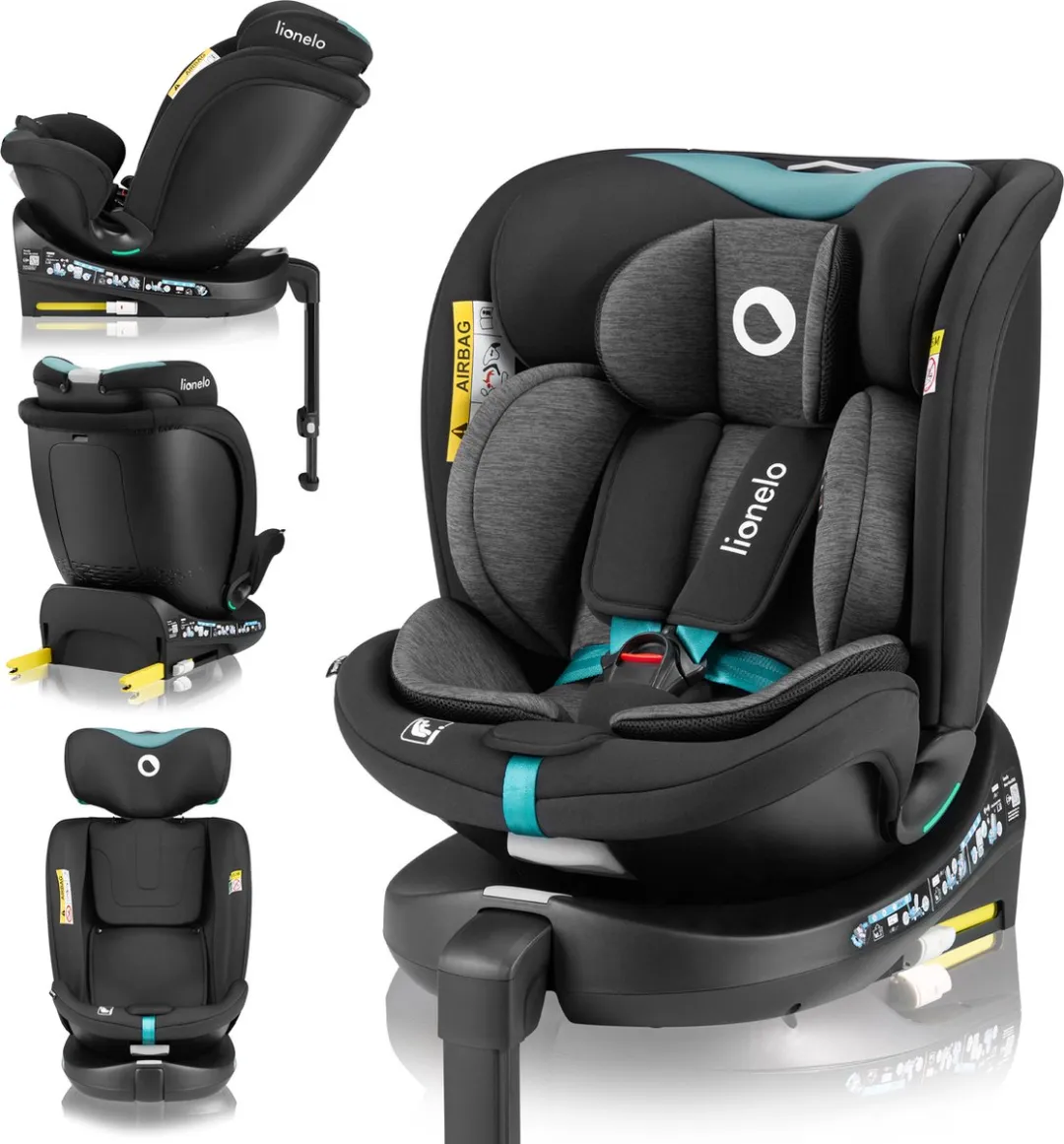 Lionelo Navy i-Size Autostoel 40–150cm - 360° Draaibaar - R129