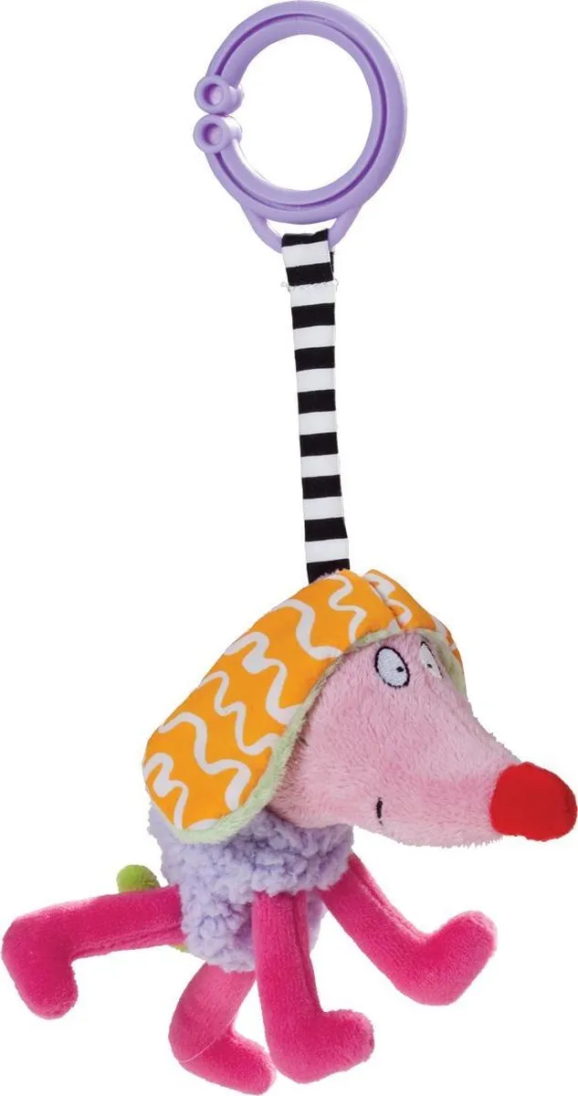 Taf toys - Oranje knuffelkonijn en gekke hond - Knuffeldoek en speeltje - kleurrijk