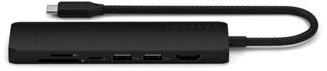 Satechi ST-P7SK USB-C 7-in-1 Adapter - 10Gbps - Zwart