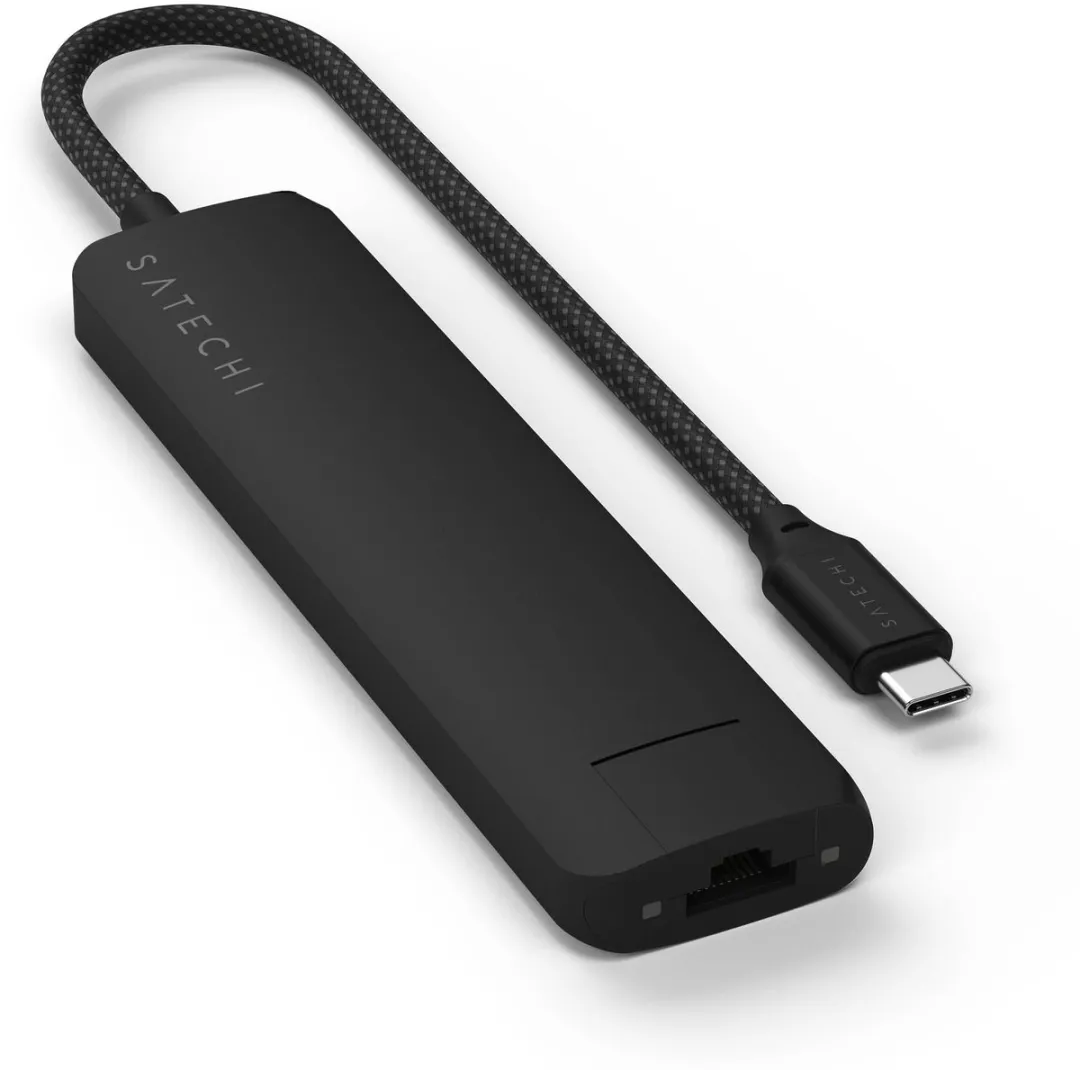Satechi ST-P7SK USB-C 7-in-1 Adapter - 10Gbps - Zwart