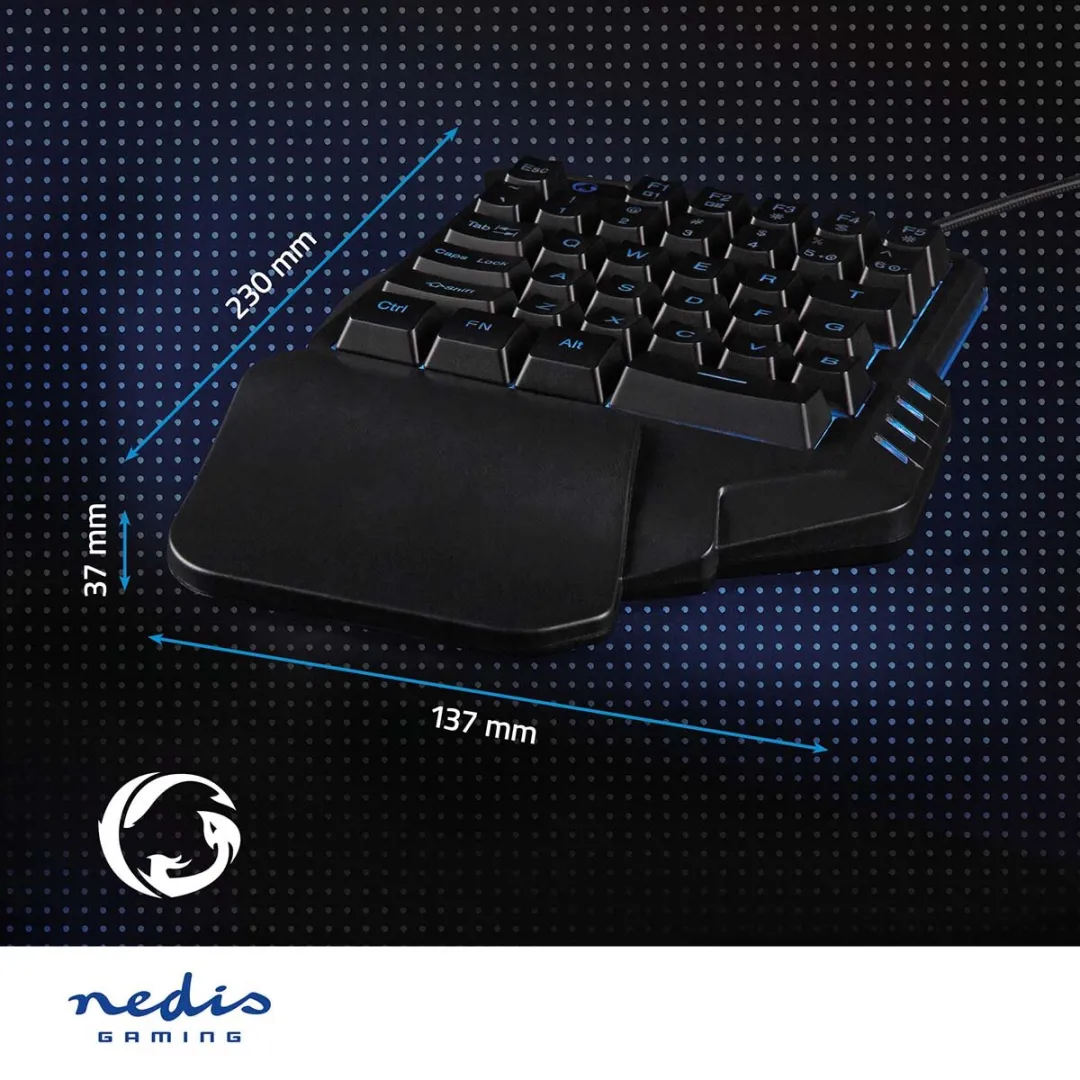 Nedis GKBDS1110BK Gaming Toetsenbord - Zwart