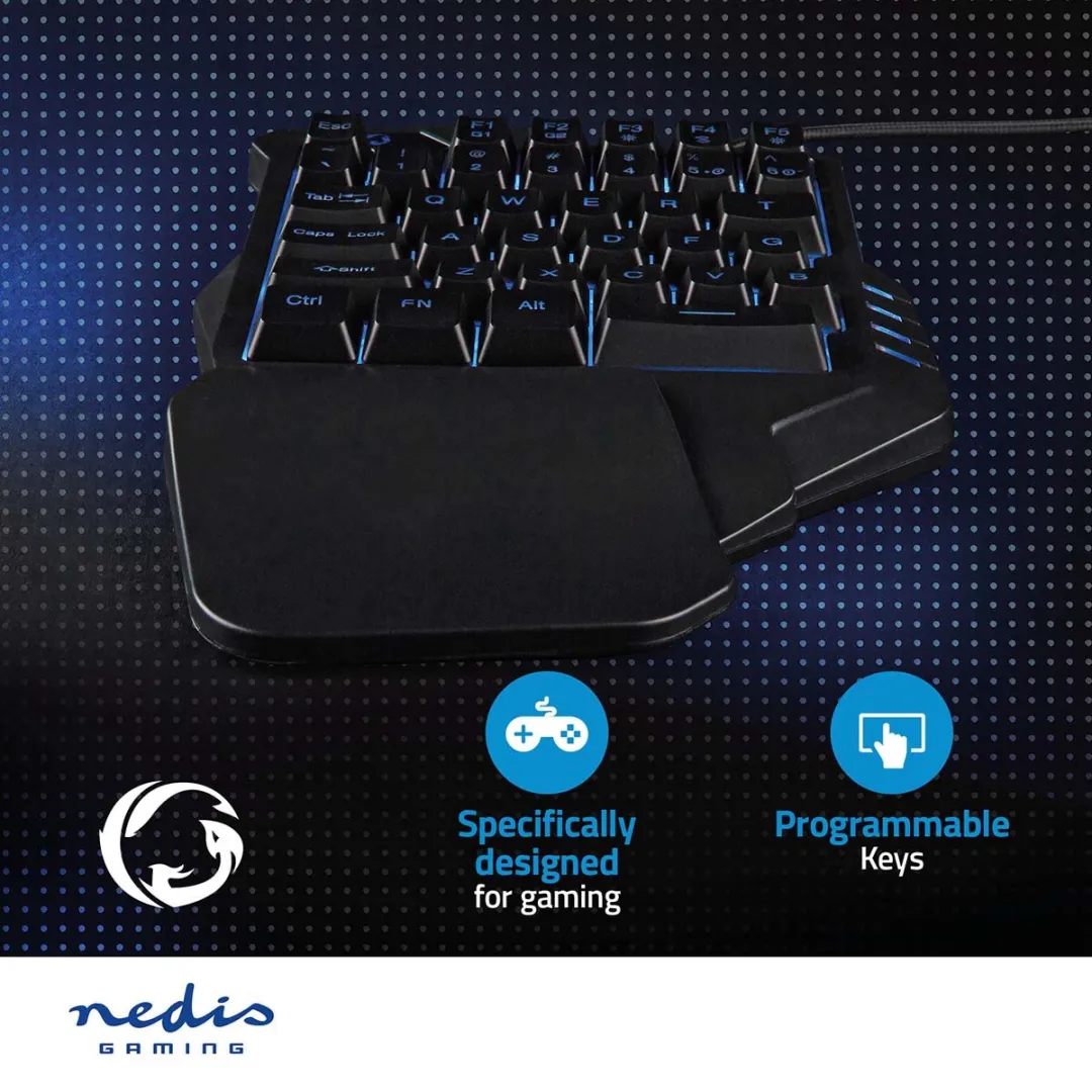 Nedis GKBDS1110BK Gaming Toetsenbord - Zwart - afbeelding 6 van 6