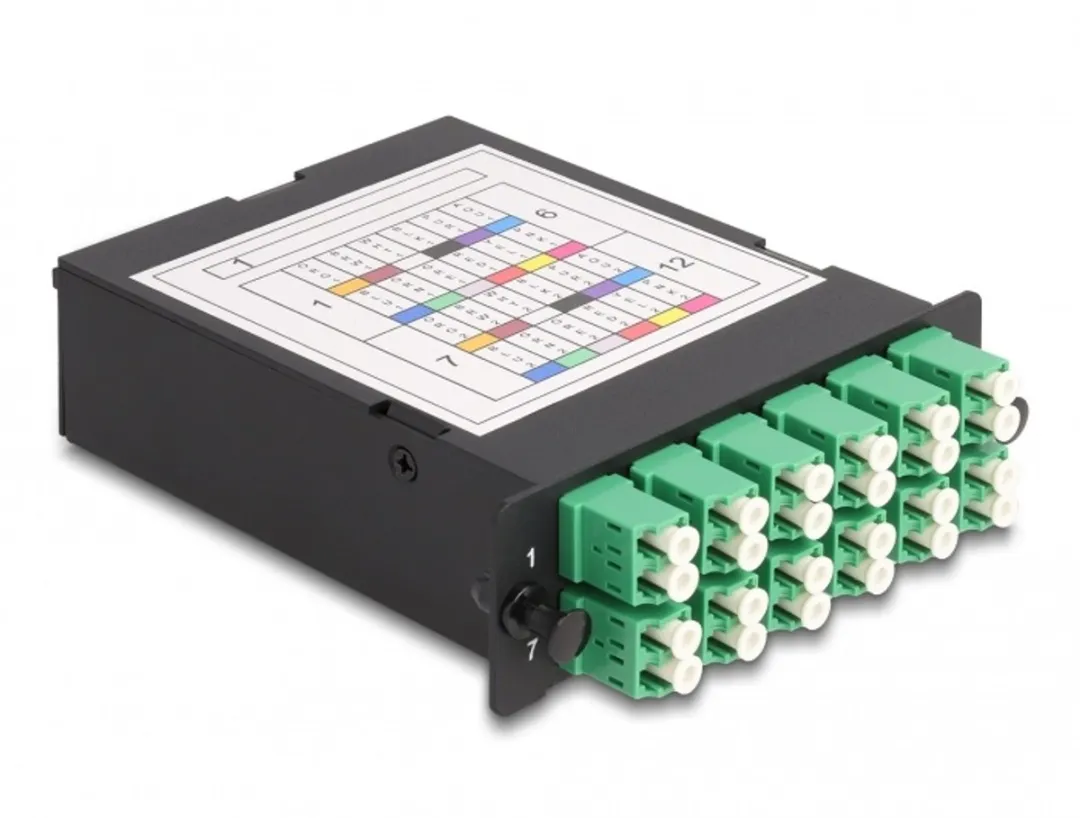 Delock MPO naar 12x LC Duplex Cassette 24 vezels Single-mode