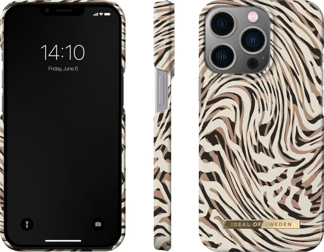 iDeal of Sweden Fashion Case iPhone 13 Pro Hypnotic Zebra - afbeelding 3 van 6