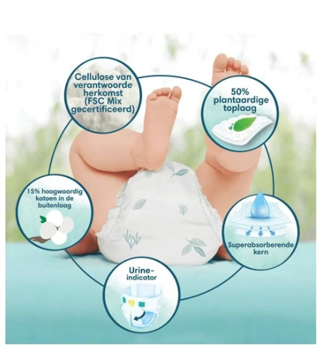 Pampers Harmonie Luiers Maat 2 4-8kg - 29 Stuks