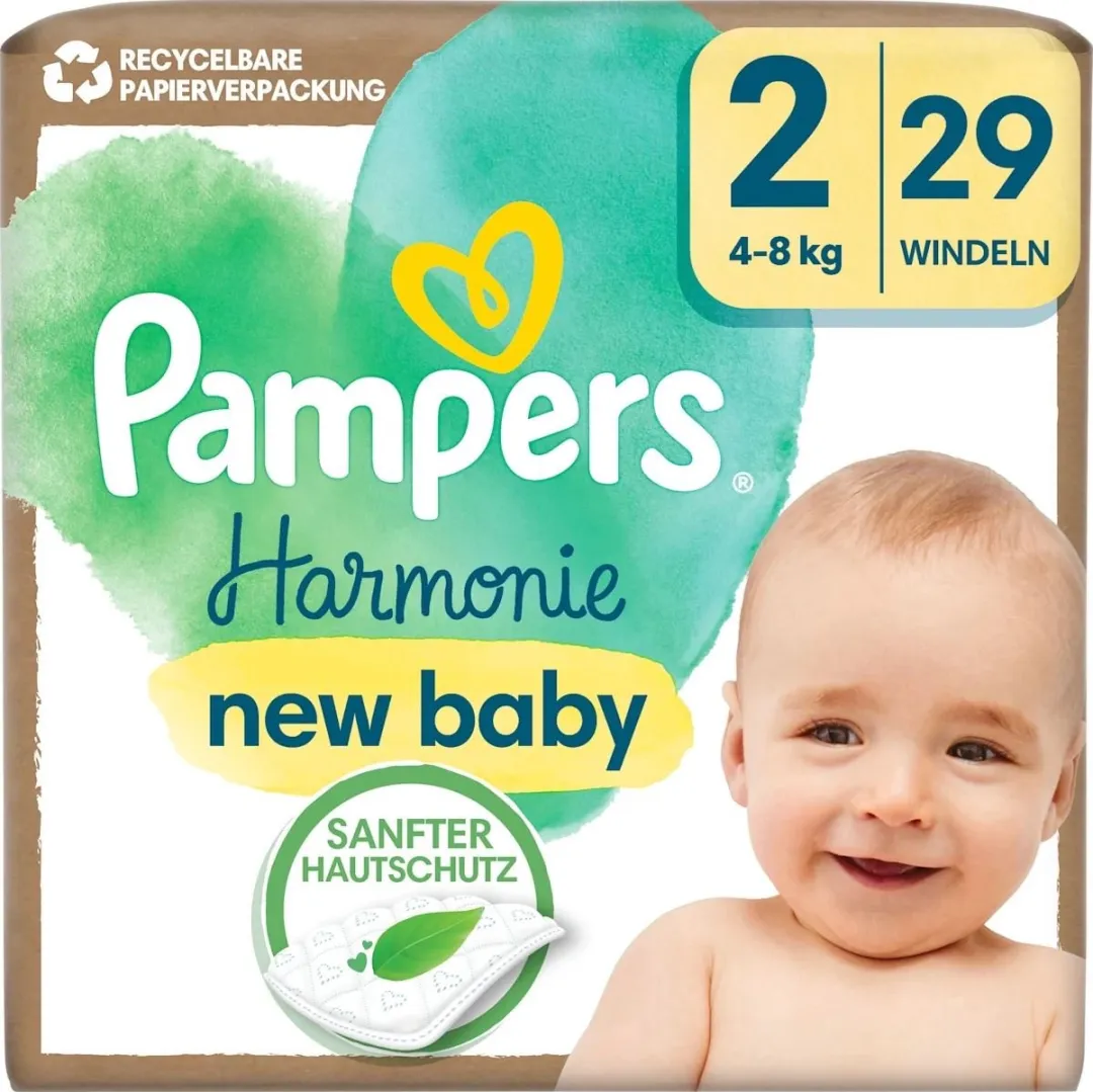 Pampers Harmonie Luiers Maat 2 4-8kg - 29 Stuks