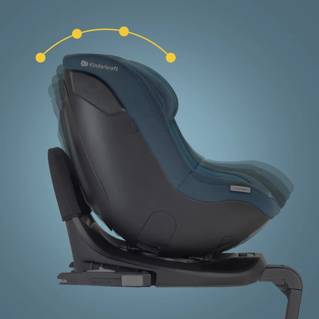 KinderKraft I-GUARD Autostoel 40-105cm Grijs - 360° Draaibaar - afbeelding 4 van 6