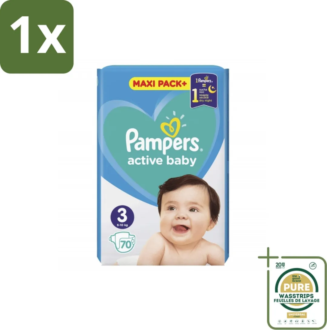 1 x Pampers – Luiers – Active Baby Maat 3 – 70 Luiers- Koffiezetapparaat - Koffiezetapparaat - Koffiezetapparaat