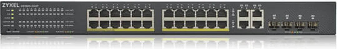 Zyxel GS1920-24HPv2 Switch 28 PoE-poorten - 56 Gbps - Zwart