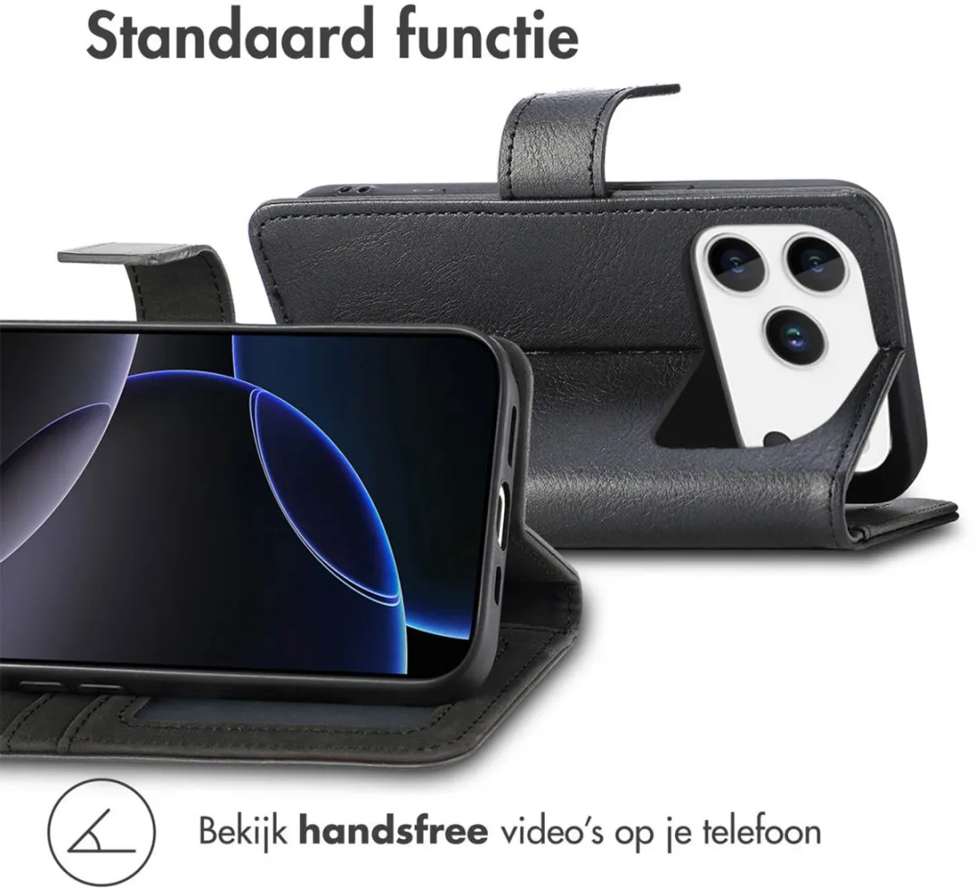 Imoshion Hoesje iPhone 17 Pro 3 Pasjes - Zwart