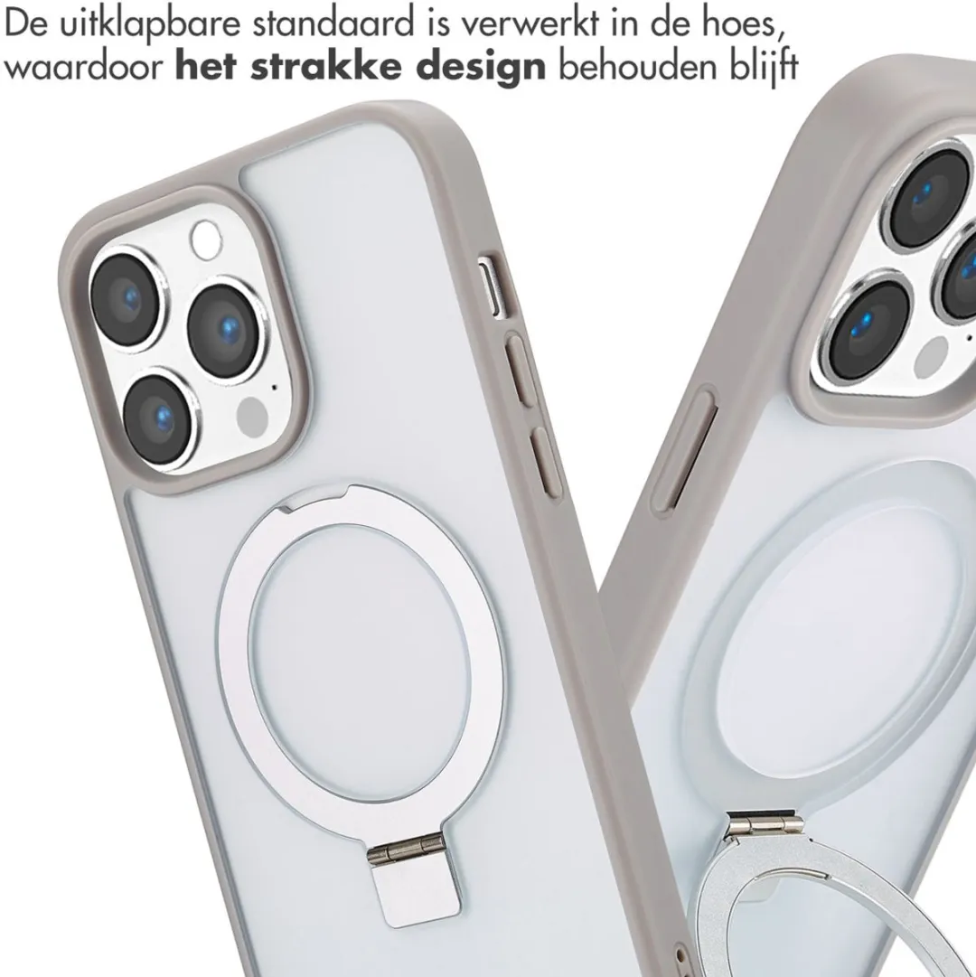 Accezz Hoesje iPhone 14 Pro Max - Grijs - MagSafe