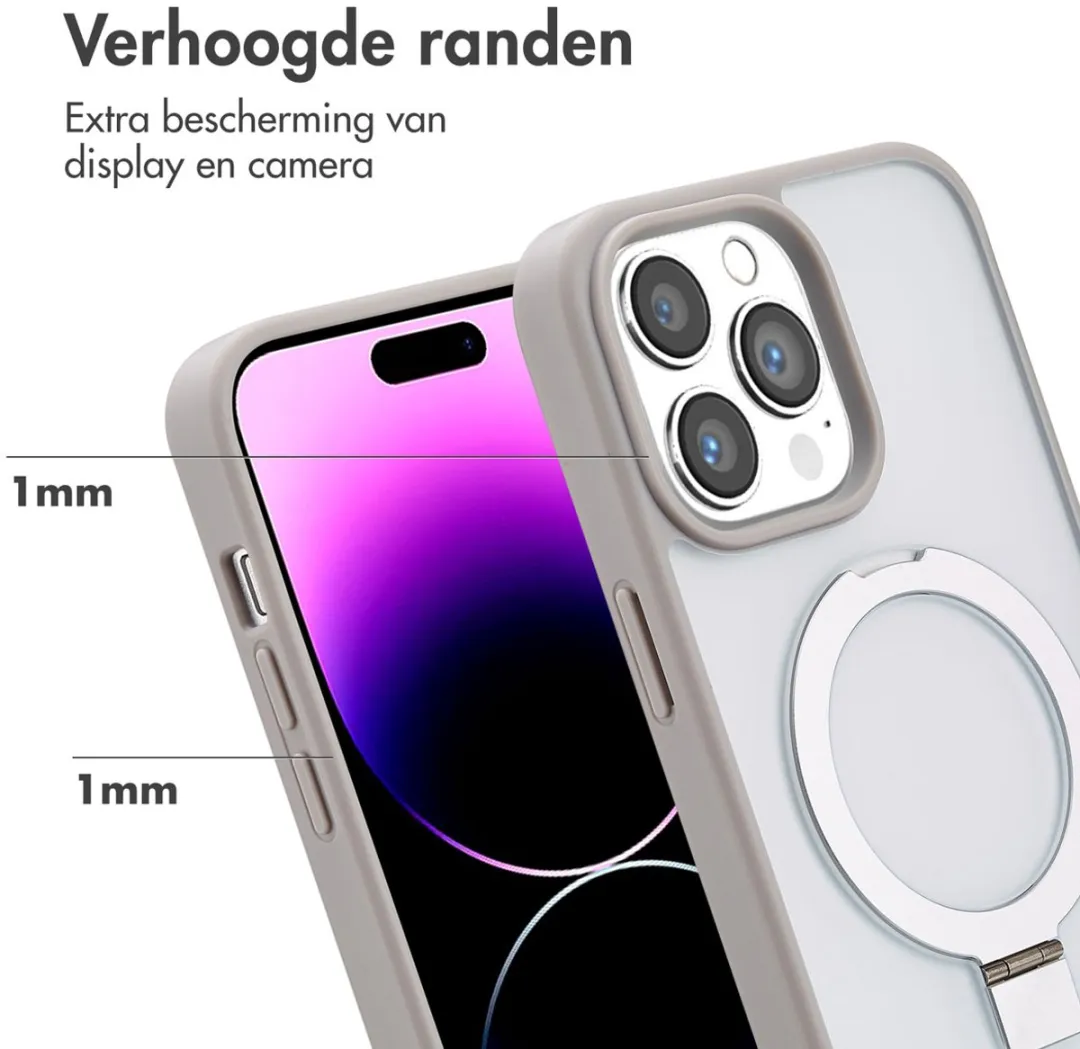 Accezz Hoesje iPhone 14 Pro Max - Grijs - MagSafe