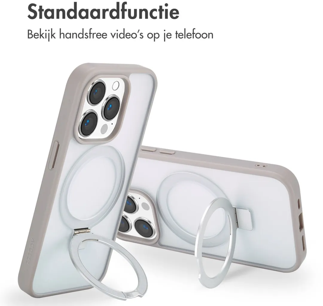 Accezz Hoesje iPhone 14 Pro Max - Grijs - MagSafe