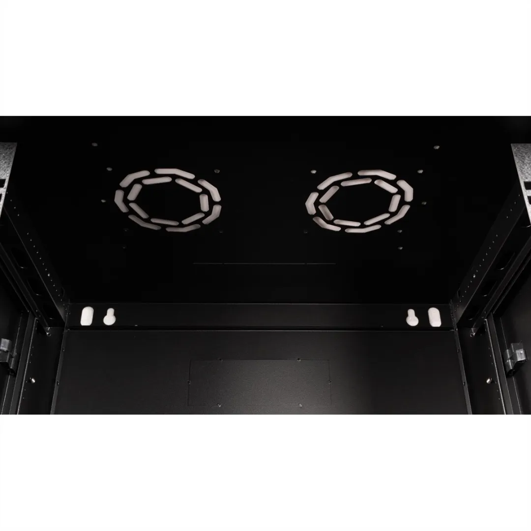 VALUE 19 inch wandbehuizing 6 HE, 600x450 mm zwart, bouwpakket