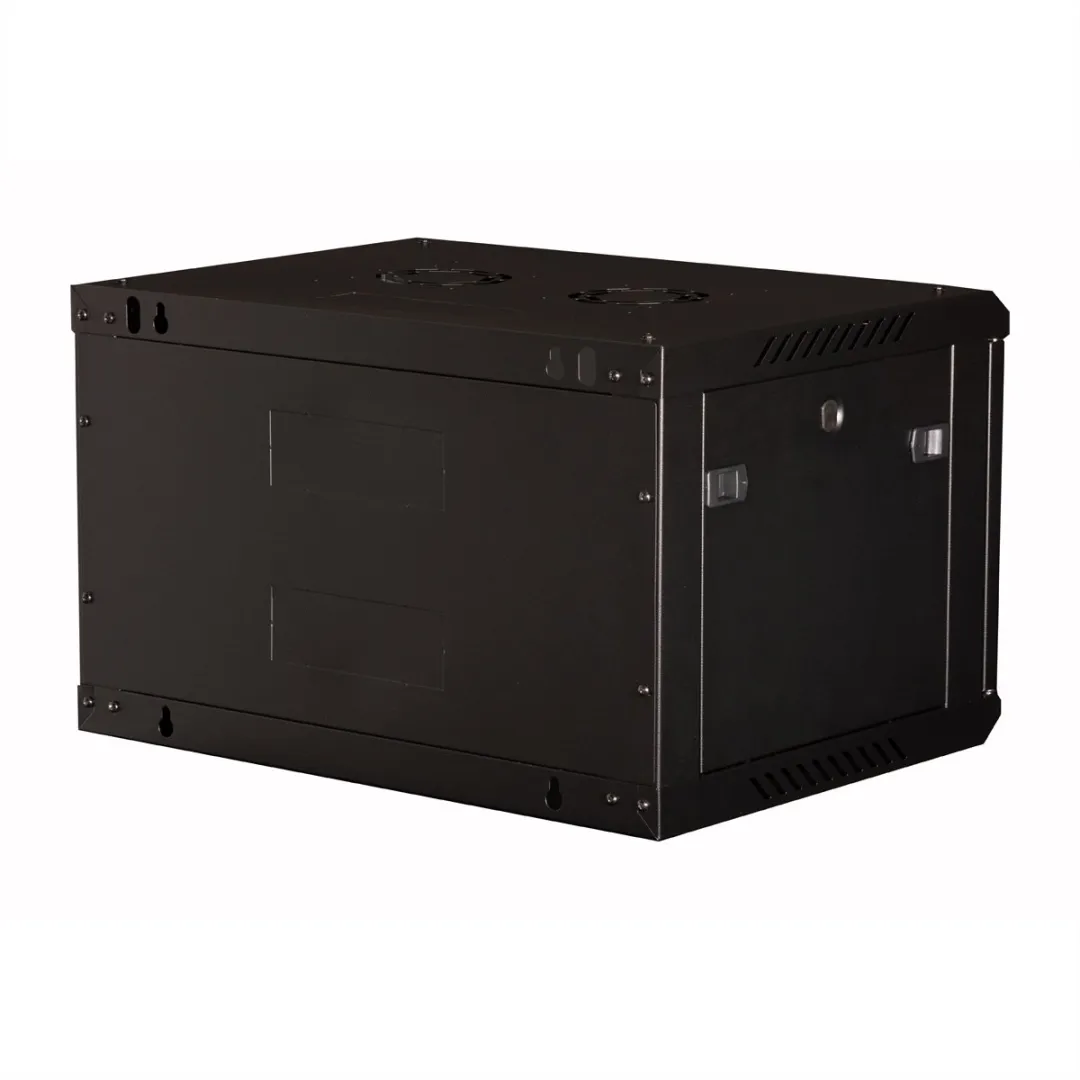 VALUE 19 inch wandbehuizing 6 HE, 600x450 mm zwart, bouwpakket