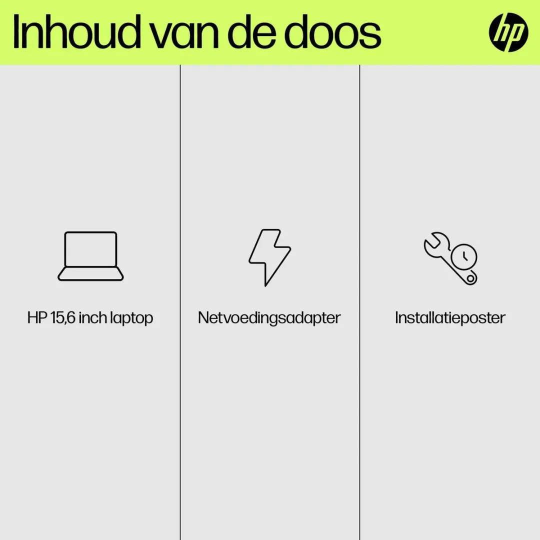 HP 15-fd0971nd Laptop - i7-1355U 16GB 512GB SSD - Zilver