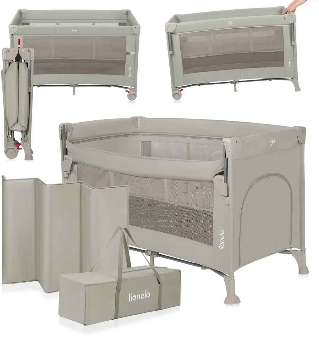 Lionelo Ellen Reisbedje 3-in-1 Beige