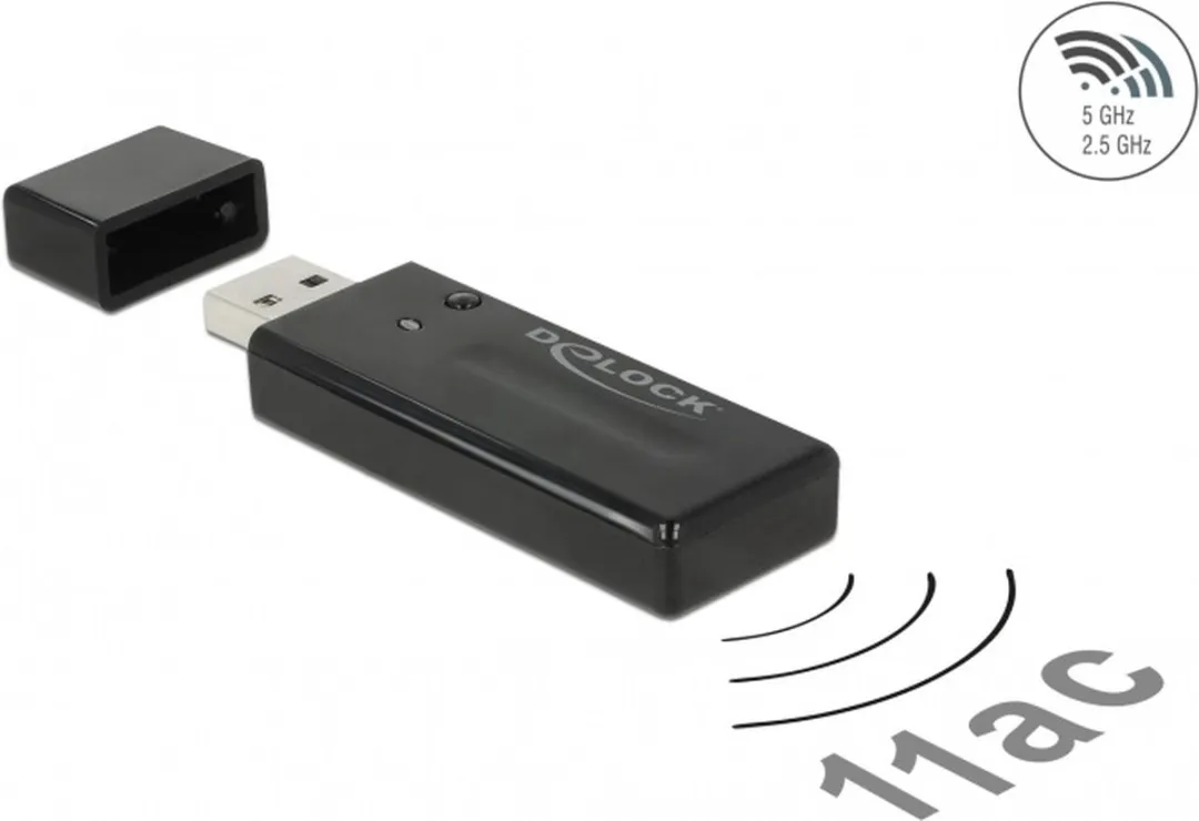 Delock USB-A Wi-Fi Dongle AC1200