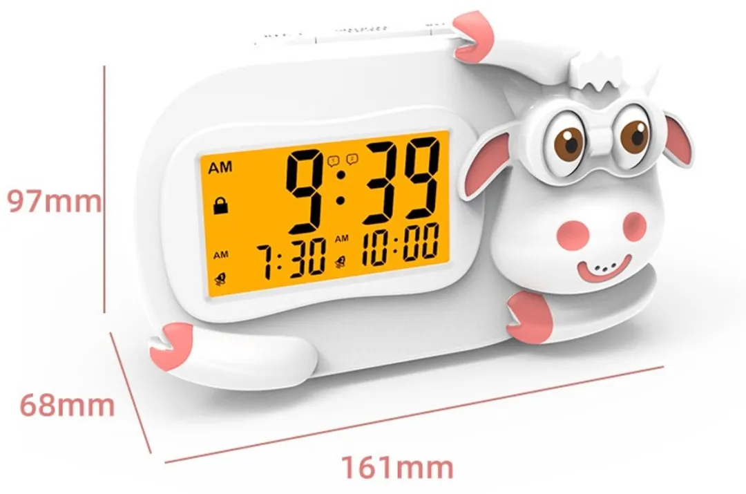Eco Toys Koe Wit Digitale Kinderwekker Slaaptrainer