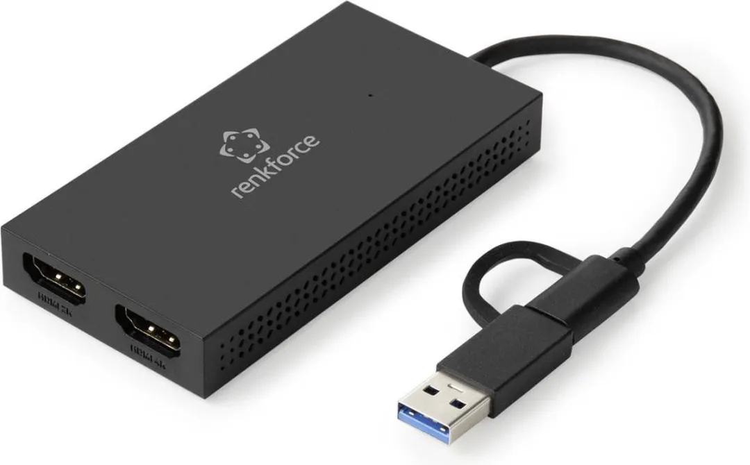 Renkforce RF-4718832 USB-C Dockingstation 5Gbps - Zwart