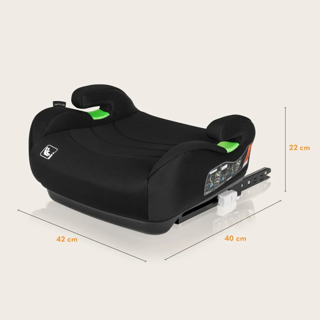 Lionelo Luuk FIX i-Size Autostoel Booster 22-36 kg - Grijs