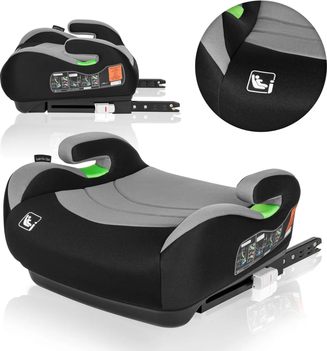 Lionelo Luuk FIX i-Size Autostoel Booster 22-36 kg