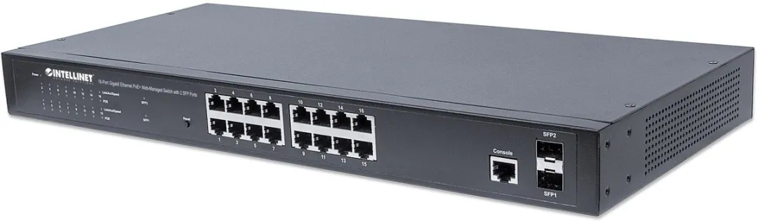 Intellinet 561341 Managed L2+ PoE Switch