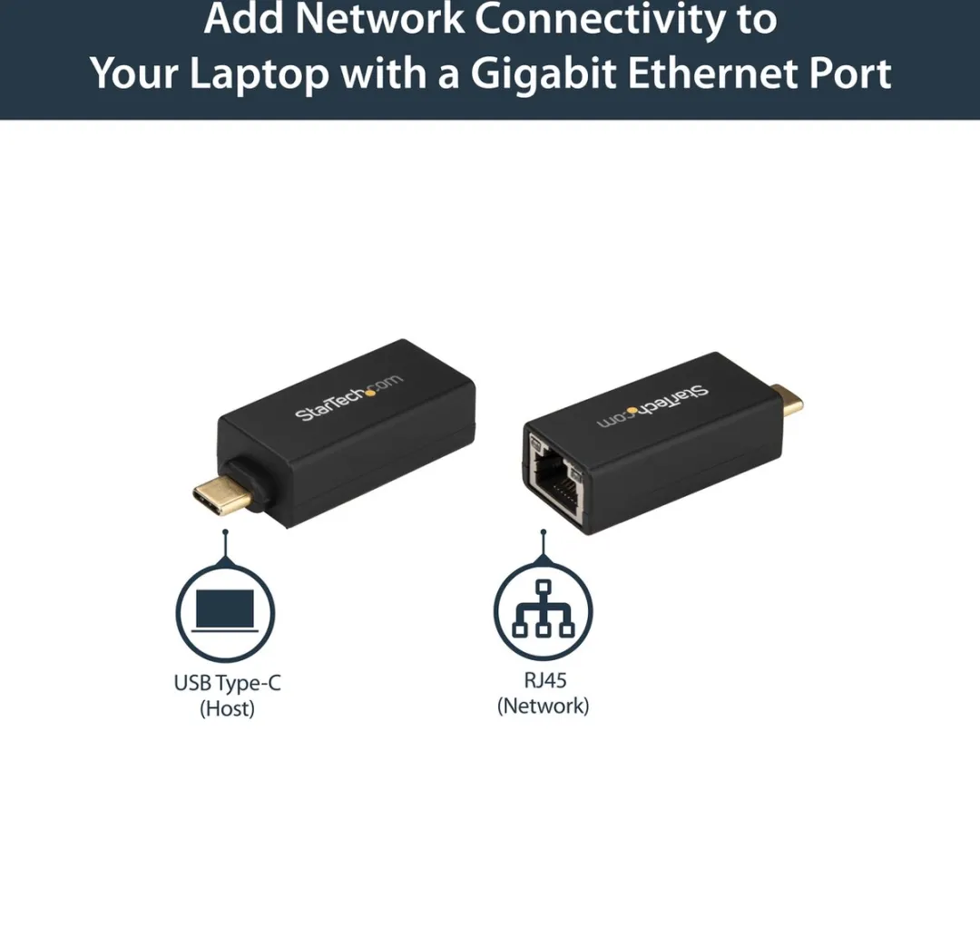 Startech US1GC30DB Netwerkadapter - Linux - Zwart