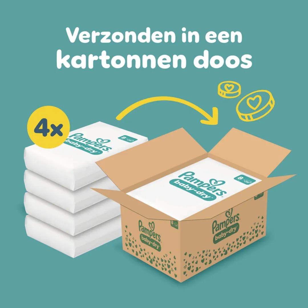 Pampers Baby-Dry Maat 8 Luiers - 120 Stuks