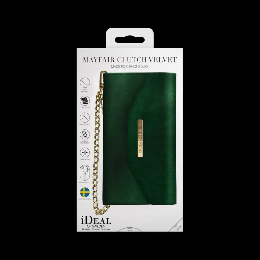 iDeal of Sweden Mayfair Clutch iPhone X/Xs - 3 Pasjes - Groen - afbeelding 2 van 6