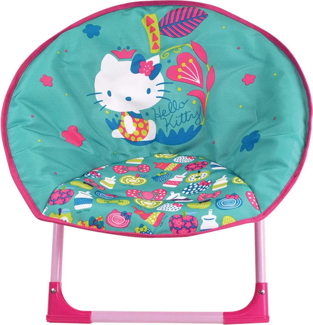 Hello Kitty Vouwstoel Junior 47x54cm - Turquoise/Rozes