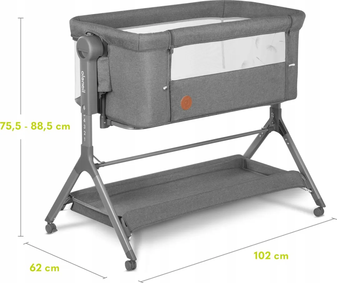 Lionelo Leonie Plus Co-Sleeper 3-in-1 Wieg - tot 9 kg - 6 niveaus