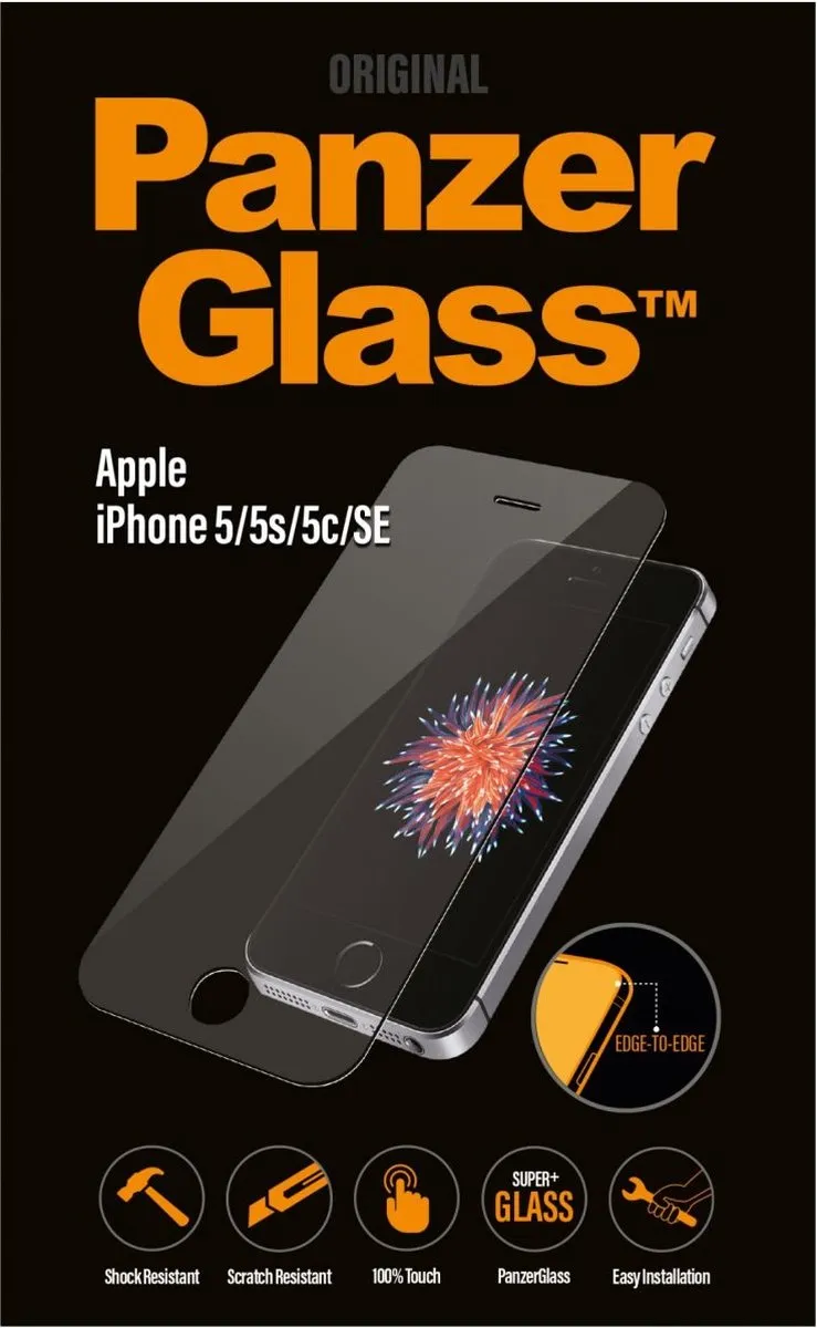 PanzerGlass Gehard Glas iPhone SE (2016) - Screenprotector - afbeelding 3 van 6