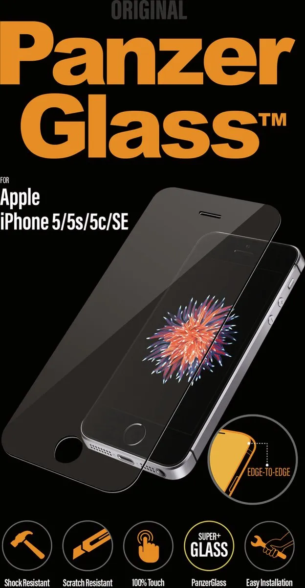 PanzerGlass Gehard Glas iPhone SE (2016) - Screenprotector - afbeelding 2 van 6