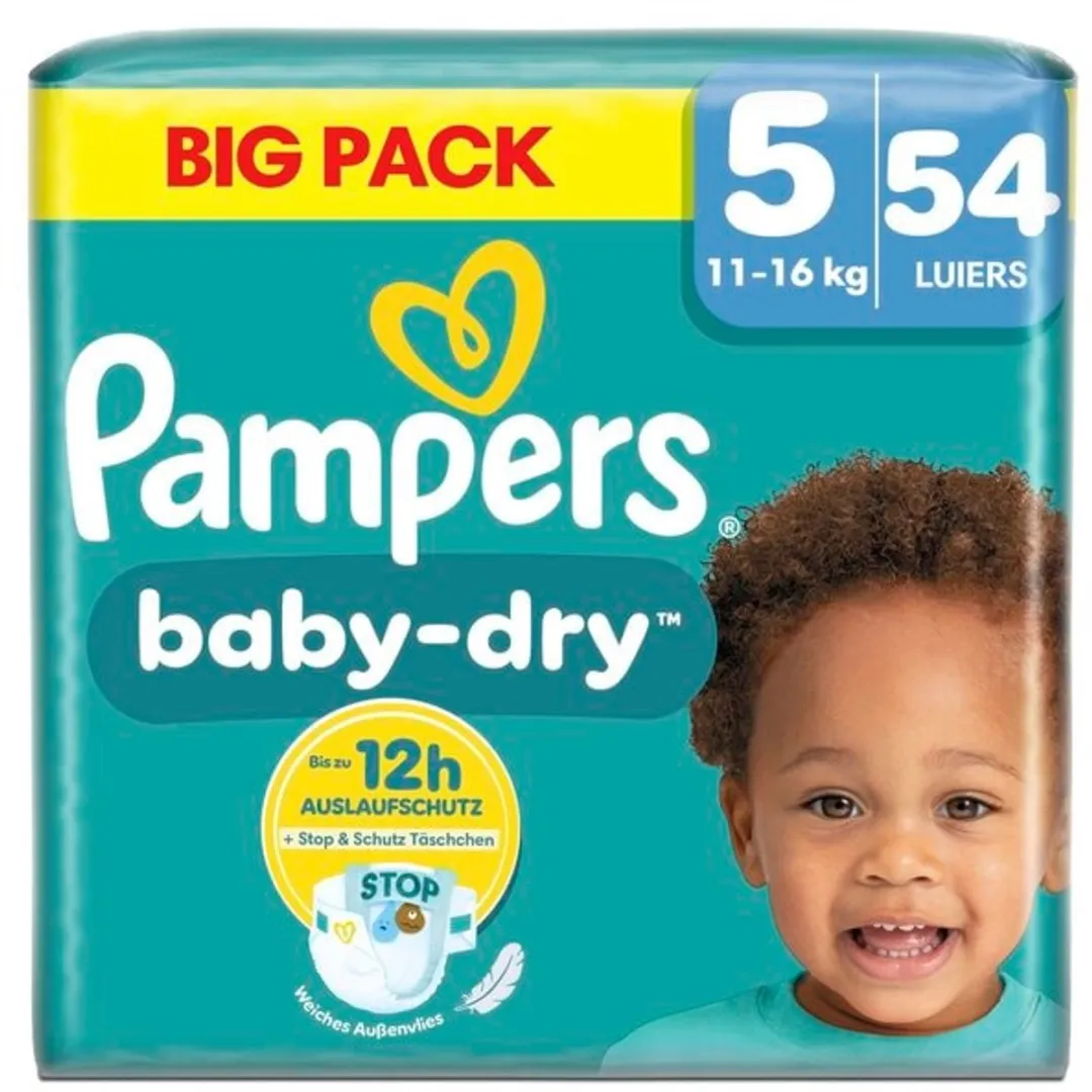 Pampers Baby-Dry Maat 5 Luiers 54 Stuks