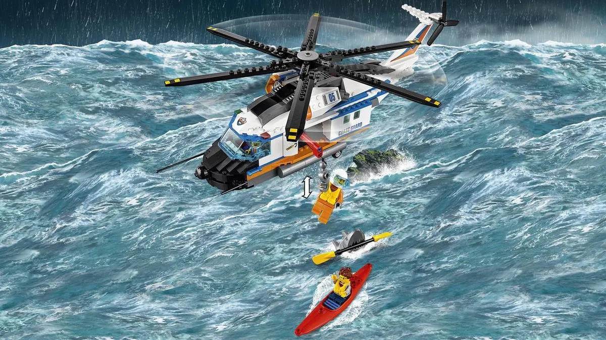 LEGO City Zware Reddingshelikopter 60166 - 415 Stukken - afbeelding 6 van 6